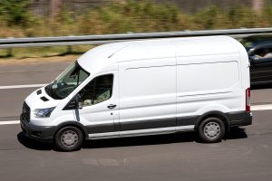 Ford transit on the way to the airport
